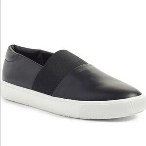 Vince Black Leather Sneakers